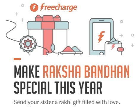 India Desire : Freecharge Rakhi Offer : Upto 25% Cashback On Send Wallet Money Of Rs 100 Or Above
